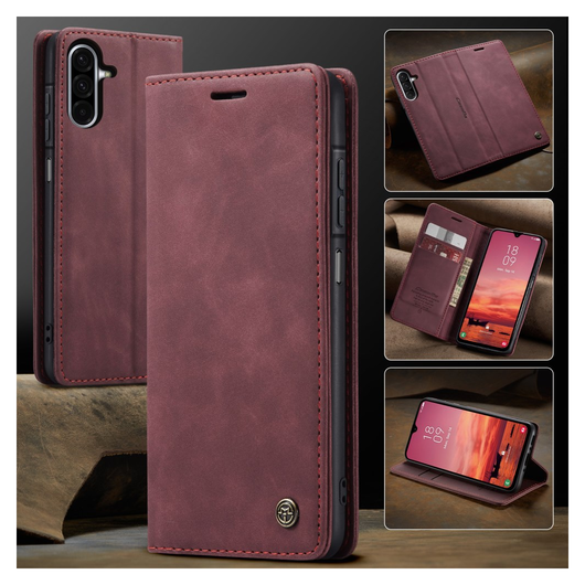CaseMe 013 Samsung Galaxy A17 Hoesje Book Case met Standaard Rood afbeelding 9