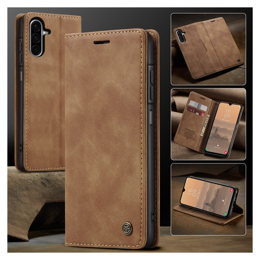 CaseMe 013 Samsung Galaxy A17 Hoesje Book Case met Standaard Bruin afbeelding 9
