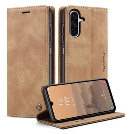 CaseMe 013 Samsung Galaxy A17 Hoesje Book Case met Standaard Bruin afbeelding