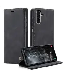CaseMe 013 Samsung Galaxy A17 Hoesje Book Case met Standaard Zwart afbeelding
