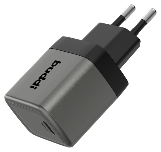 Buddi Power 25W USB-C Oplader met Micro-USB Kabel 2M Grijs afbeelding 15