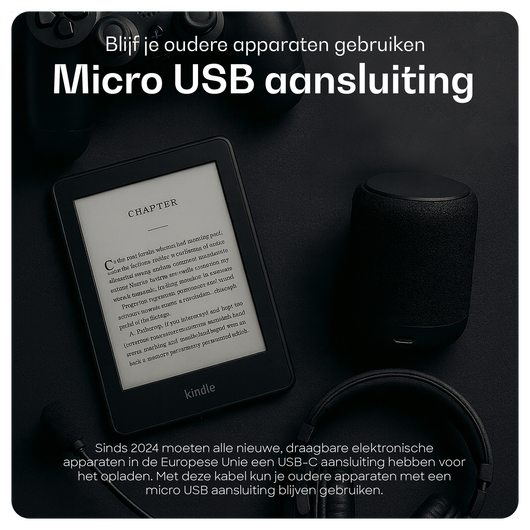 Buddi Power 25W USB-C Oplader met Micro-USB Kabel 2M Grijs afbeelding 8