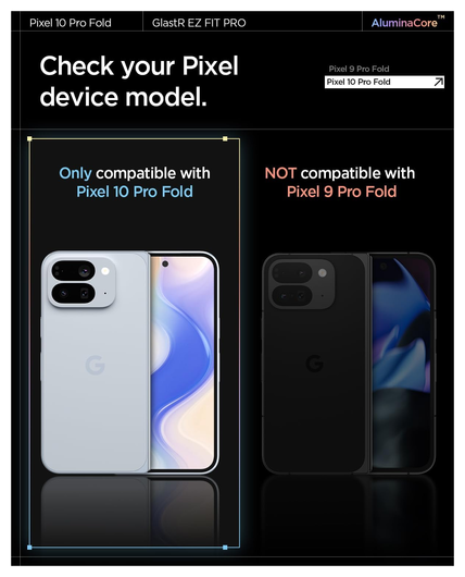 Spigen GLAS.tR EZ Fit Pro Google Pixel 10 Pro Fold Screen Protector 2-Pack afbeelding 2
