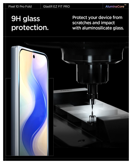Spigen GLAS.tR EZ Fit Pro Google Pixel 10 Pro Fold Screen Protector 2-Pack afbeelding 6