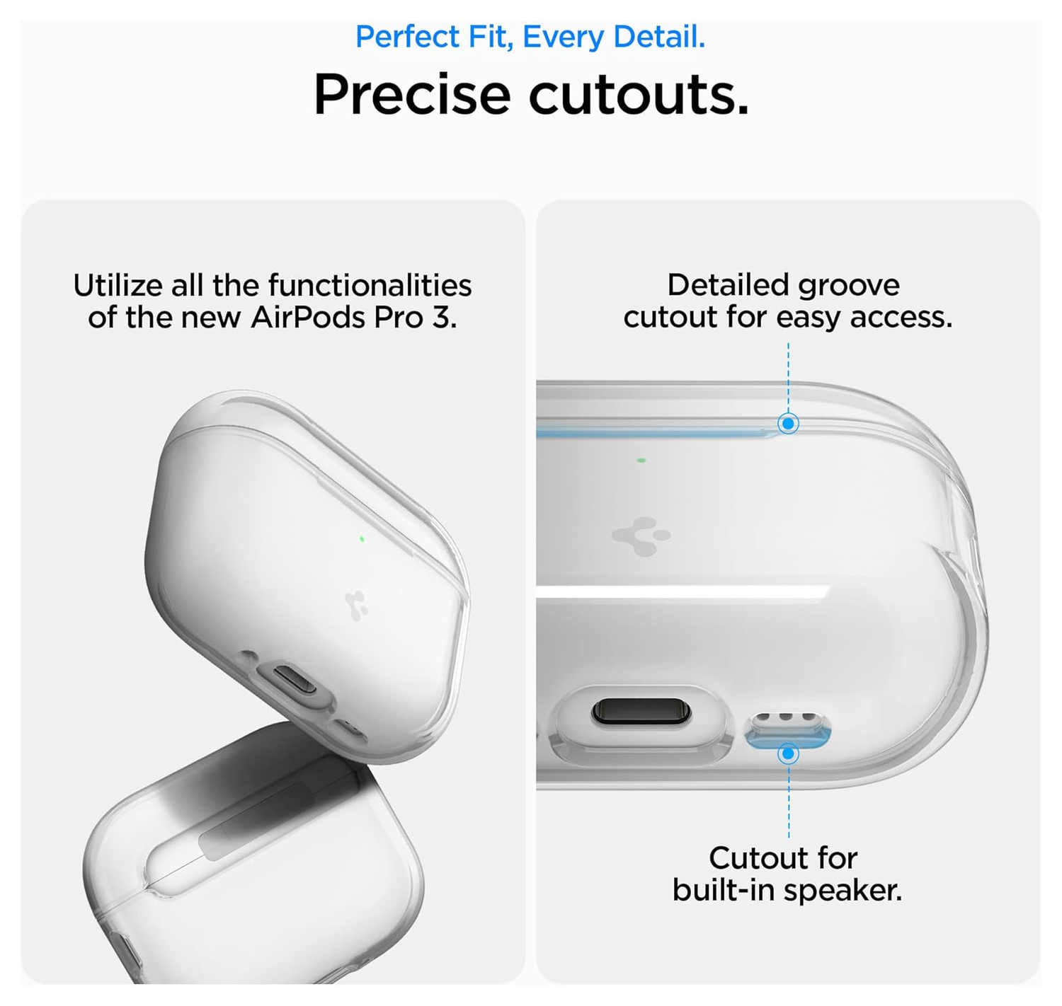 Spigen Liquid Crystal Case AirPods Pro 3 Hoesje Transparant afbeelding 5