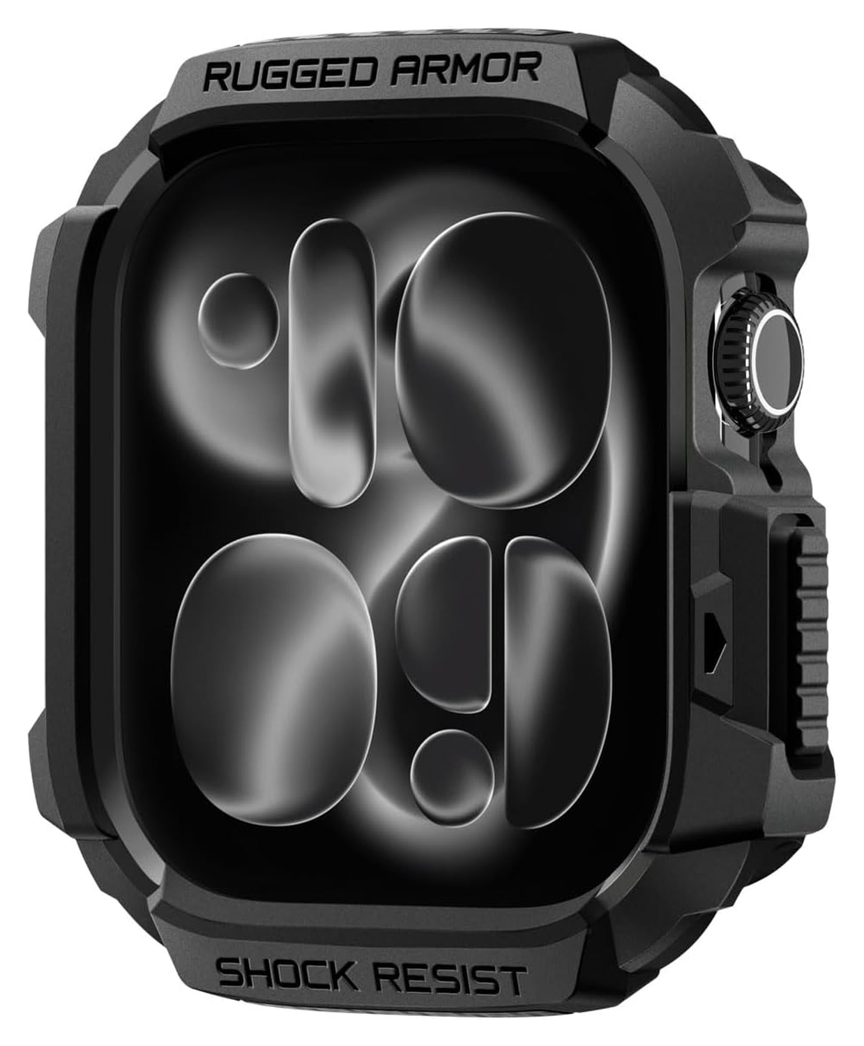 Spigen Rugged Armor 2  - Apple Watch 11/10 42MM Hoesje Bumper Case - Matte Zwart afbeelding 1