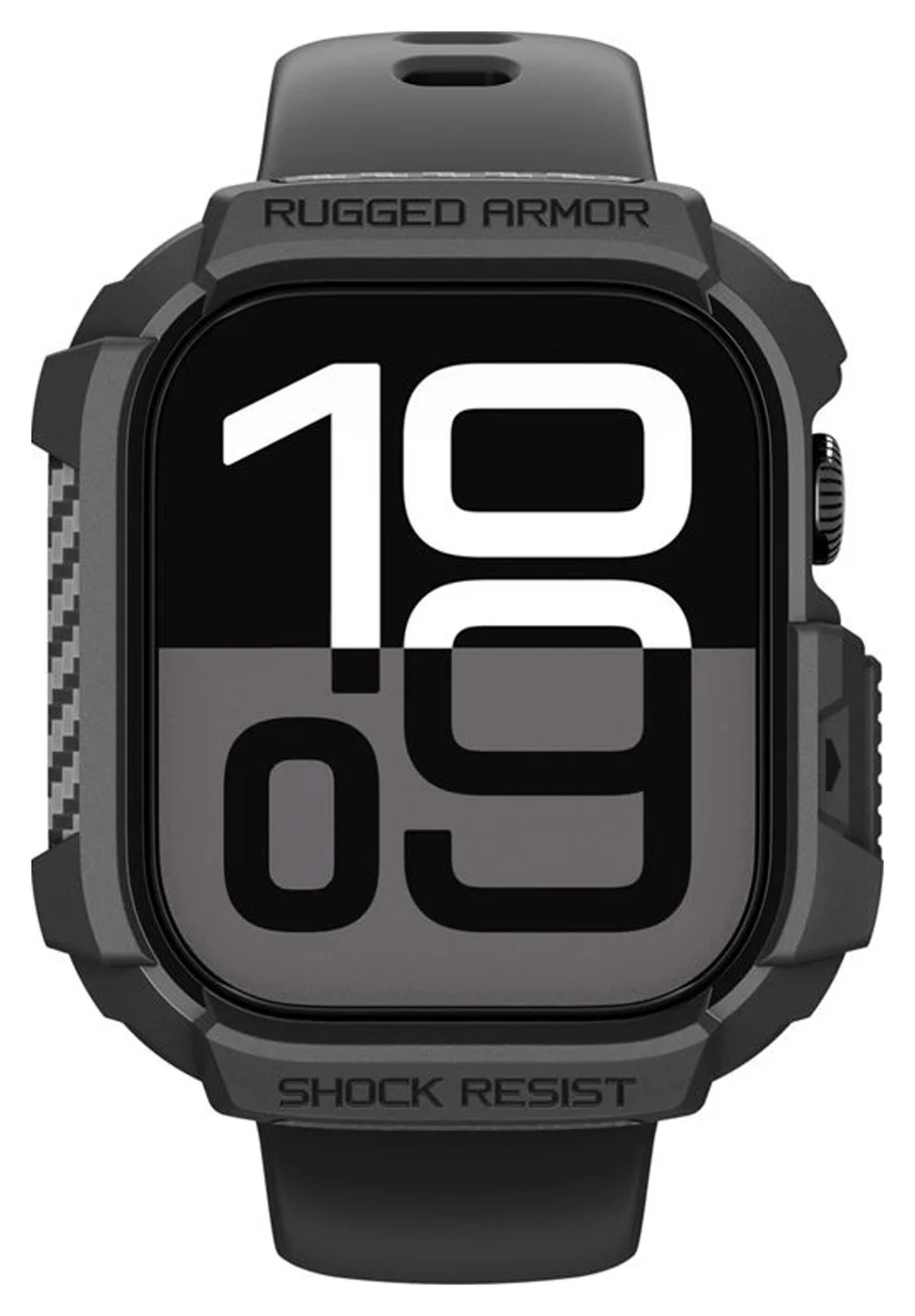 Spigen Rugged Armor 2  - Apple Watch 11/10 42MM Hoesje Bumper Case - Matte Zwart afbeelding 11