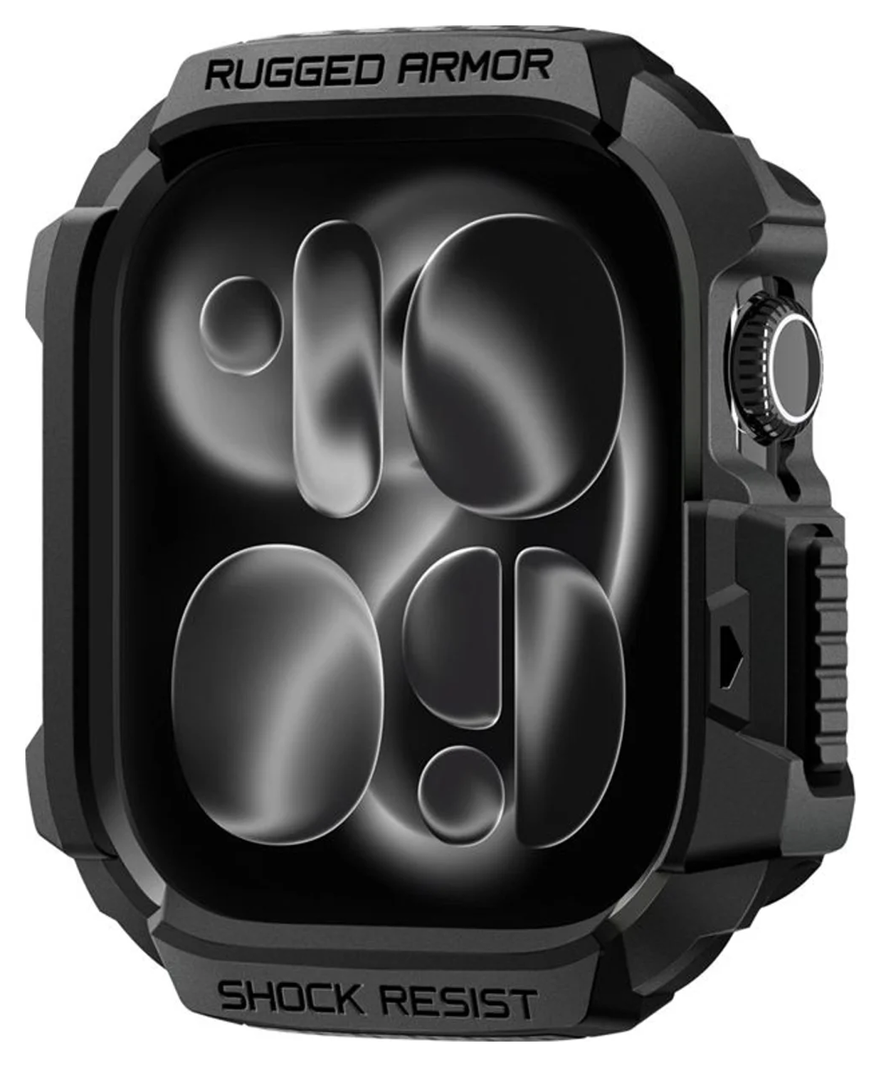 Spigen Rugged Armor 2  - Apple Watch 11/10 46MM Hoesje Bumper Case - Matte Zwart afbeelding 1