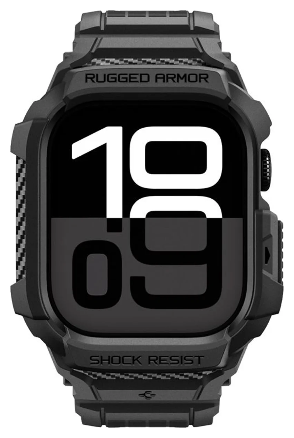 Spigen Rugged Armor Pro 2 - Apple Watch 11/10 46MM - Hoesje en Bandje - Zwart afbeelding 10