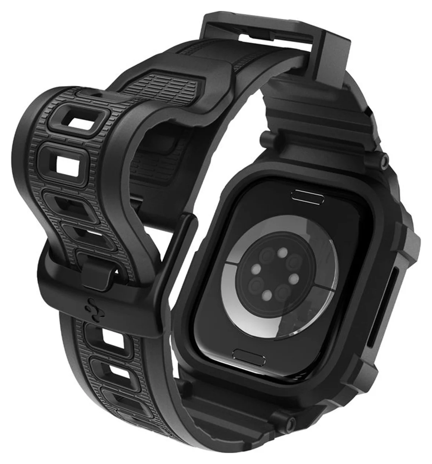Spigen Rugged Armor Pro 2 - Apple Watch 11/10 46MM - Hoesje en Bandje - Zwart afbeelding 14