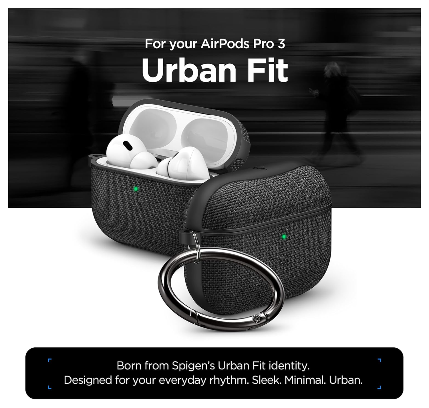 Spigen Urban Fit Apple AirPods Pro 3 (2025) Hoesje Zwart afbeelding 2