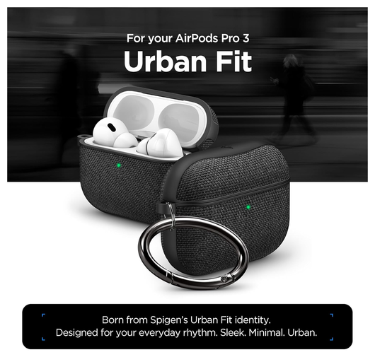 Spigen Urban Fit Apple AirPods Pro 3 (2025) Hoesje Zwart afbeelding 2