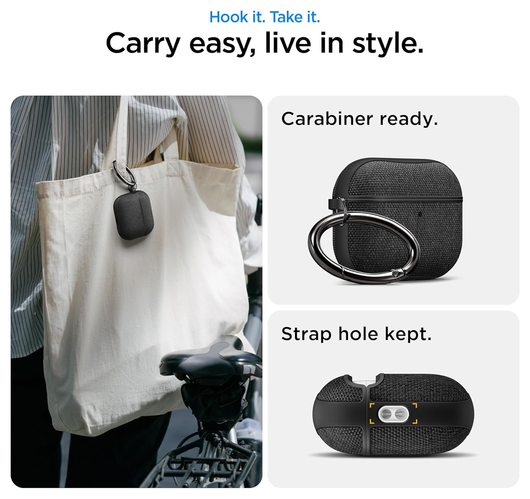 Spigen Urban Fit Apple AirPods Pro 3 (2025) Hoesje Zwart afbeelding 5