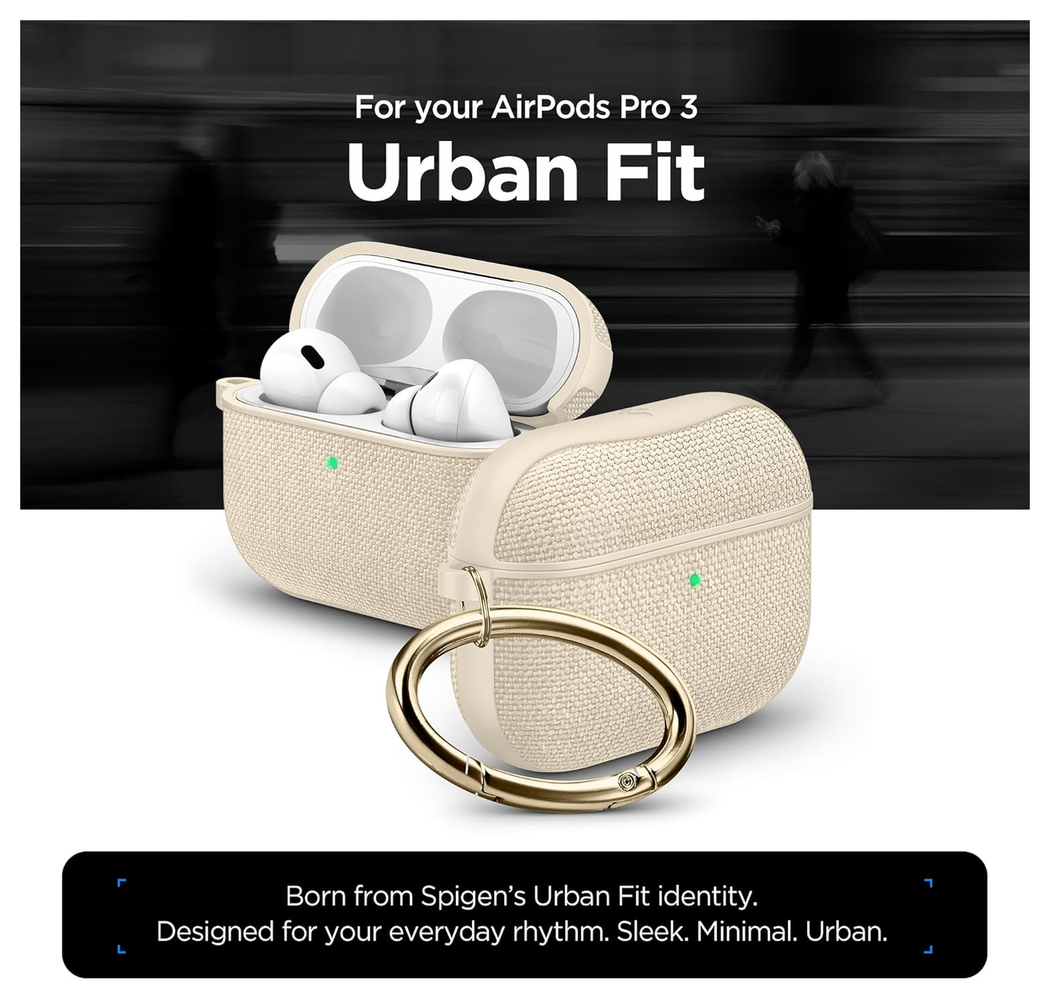 Spigen Urban Fit Apple AirPods Pro 3 (2025) Hoesje Beige afbeelding 2