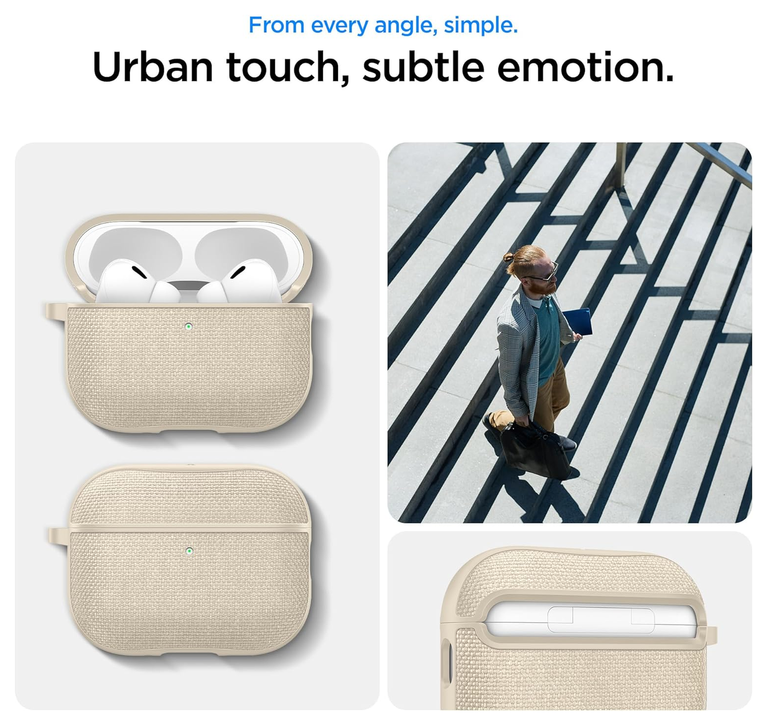 Spigen Urban Fit Apple AirPods Pro 3 (2025) Hoesje Beige afbeelding 3