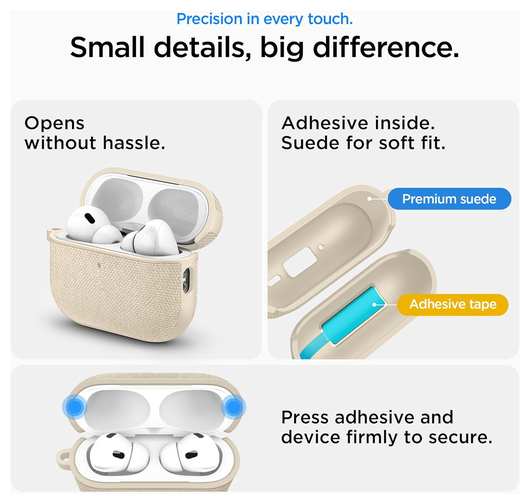 Spigen Urban Fit Apple AirPods Pro 3 (2025) Hoesje Beige afbeelding 4