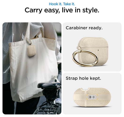 Spigen Urban Fit Apple AirPods Pro 3 (2025) Hoesje Beige afbeelding 5