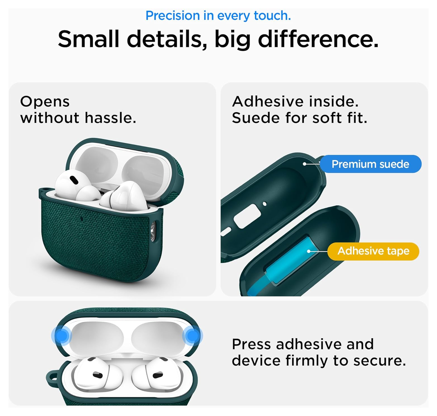 Spigen Urban Fit Apple AirPods Pro 3 (2025) Hoesje Groen afbeelding 5