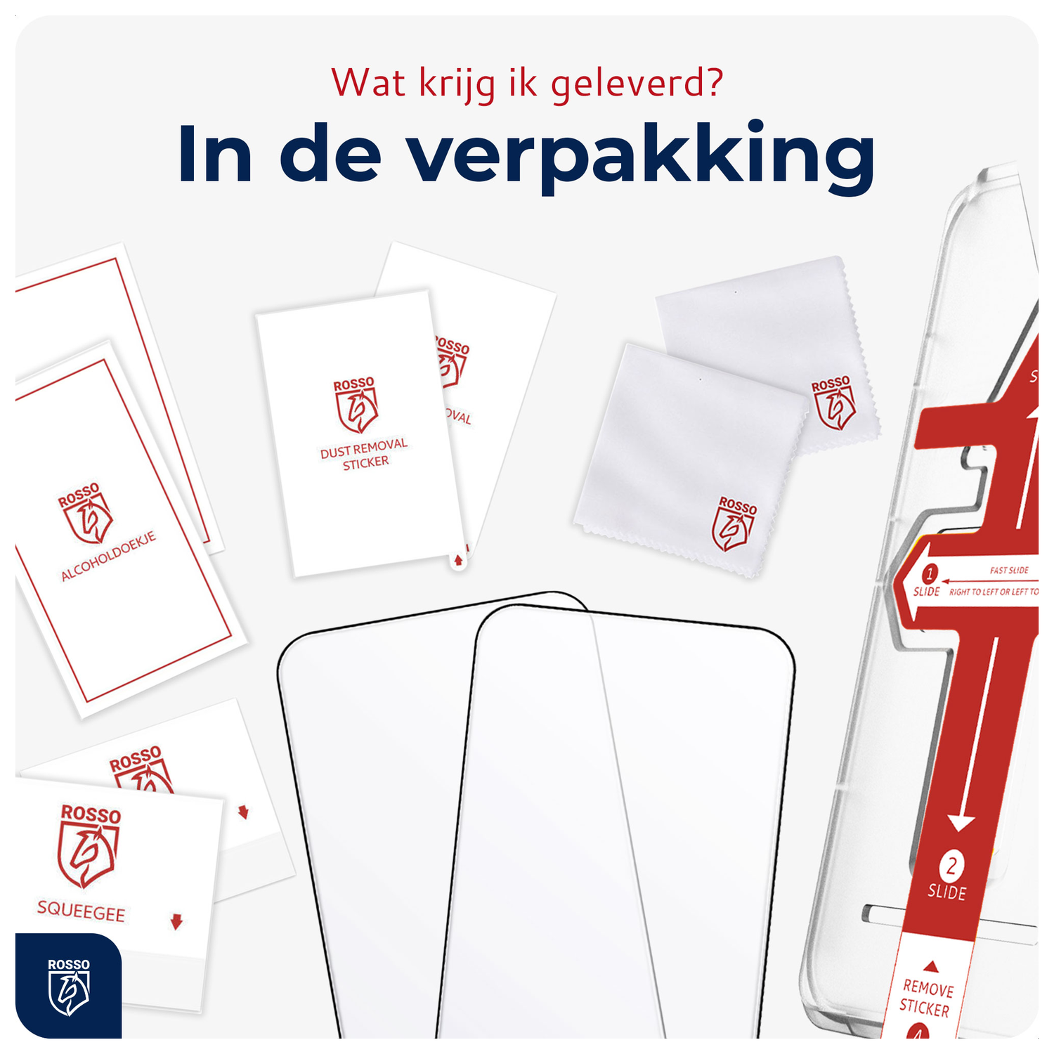 Rosso Samsung Galaxy Tab A11 Plus / A9 Plus Tempered Glass met Installatietray afbeelding 6