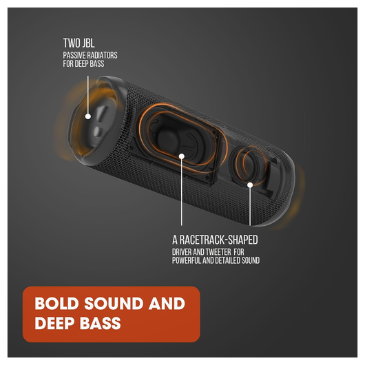 JBL Flip 6 Draadloze Bluetooth Speaker Grijs met 25W Oplader afbeelding 8