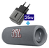 JBL Flip 6 Draadloze Bluetooth Speaker Grijs met 25W Oplader afbeelding 1