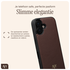 AVY Apple iPhone 17 Hoesje met Koord Haakjes MagSafe Leer Chocolate afbeelding 7