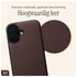 AVY Apple iPhone 17 Hoesje met Koord Haakjes MagSafe Leer Chocolate afbeelding 5