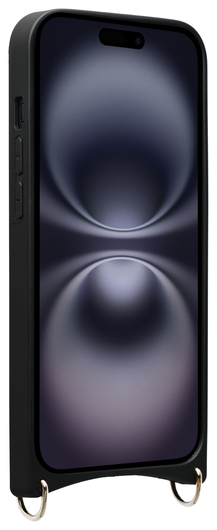 AVY Apple iPhone 16 Hoesje met Koord Haakjes MagSafe Leer Chocolate afbeelding 11