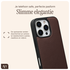 AVY Apple iPhone 16 Pro Hoesje met Koord Haakjes MagSafe Leer Chocolate afbeelding 7