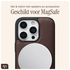 AVY Apple iPhone 16 Pro Hoesje met Koord Haakjes MagSafe Leer Chocolate afbeelding 6