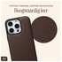 AVY Apple iPhone 16 Pro Max Hoesje met Koord Haakjes MagSafe Leer Chocolate afbeelding 6