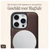 AVY Apple iPhone 16 Pro Max Hoesje met Koord Haakjes MagSafe Leer Chocolate afbeelding 7