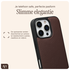 AVY Apple iPhone 16 Pro Max Hoesje met Koord Haakjes MagSafe Leer Chocolate afbeelding 8