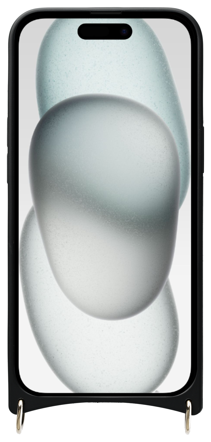 AVY Apple iPhone 15 Hoesje met Koord Haakjes MagSafe Leer Chocolate afbeelding 11