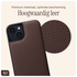 AVY Apple iPhone 14 / 13 Hoesje met Koord Haakjes MagSafe Leer Chocolate afbeelding 5