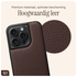 AVY Apple iPhone 14 Pro Hoesje met Koord Haakjes MagSafe Leer Chocolate afbeelding 5