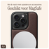 AVY Apple iPhone 14 Pro Hoesje met Koord Haakjes MagSafe Leer Chocolate afbeelding 6