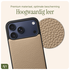 AVY Apple iPhone 17 Pro Max Hoesje met Koord Haakjes MagSafe Leer Beige afbeelding 5
