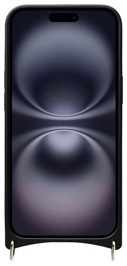 AVY Apple iPhone 16 Hoesje met Koord Haakjes MagSafe Leer Beige afbeelding 10