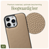 AVY Apple iPhone 16 Pro Hoesje met Koord Haakjes MagSafe Leer Beige afbeelding 5