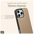AVY Apple iPhone 16 Pro Max Hoesje met Koord Haakjes MagSafe Leer Beige afbeelding 8