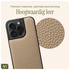AVY Apple iPhone 15 Pro Hoesje met Koord Haakjes MagSafe Leer Beige afbeelding 6