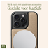 AVY Apple iPhone 14 Pro Hoesje met Koord Haakjes MagSafe Leer Beige afbeelding 6