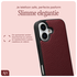 AVY Apple iPhone 17 Hoesje met Koord Haakjes MagSafe Leer Burgundy afbeelding 7