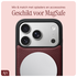 AVY Apple iPhone 17 Pro Hoesje met Koord Haakjes MagSafe Leer Burgundy afbeelding 6