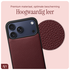 AVY Apple iPhone 17 Pro Max Hoesje met Koord Haakjes MagSafe Leer Burgundy afbeelding 5