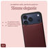 AVY Apple iPhone 17 Pro Max Hoesje met Koord Haakjes MagSafe Leer Burgundy afbeelding 6
