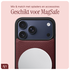 AVY Apple iPhone 17 Pro Max Hoesje met Koord Haakjes MagSafe Leer Burgundy afbeelding 7