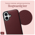 AVY Apple iPhone 16 Hoesje met Koord Haakjes MagSafe Leer Burgundy afbeelding 6