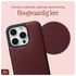 AVY Apple iPhone 16 Pro Hoesje met Koord Haakjes MagSafe Leer Burgundy afbeelding 5